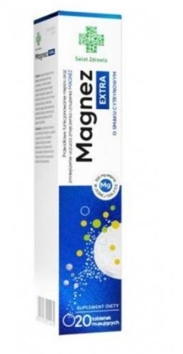 Zdjęcie Magnez + wit. B6 Świat Zdrowia tabl.powl. 