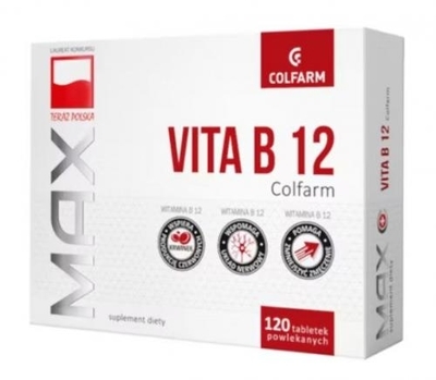 Zdjęcie Vitaminum B12 Colfarm tabl. 120tabl.