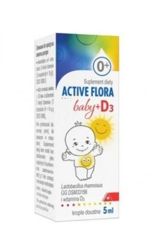 Zdjęcie Active Flora Baby + D3 krop. 5 ml