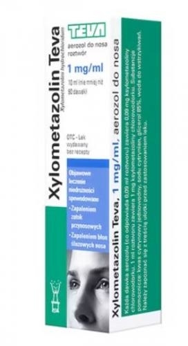 Zdjęcie Xylometazolin Teva aer.donosa,roztwór 1mg