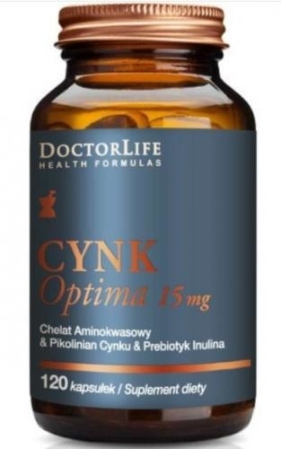 Zdjęcie Doctor Life Cynk Optima 15 mg - 120 kapsuł