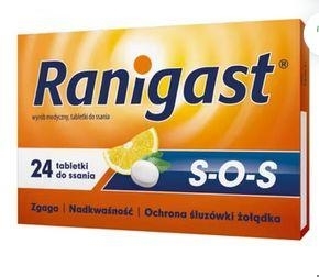 Zdjęcie Ranigast SOS tabl.do ssania 12 tabl.