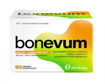 Zdjęcie Bonevum tabl.powl. 600mg+400I.U. 90 tabl.