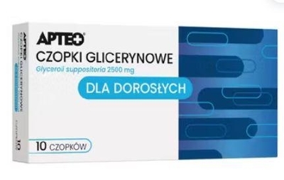 Zdjęcie Czopki glicerynowe dla dorosłych APTEO 10s