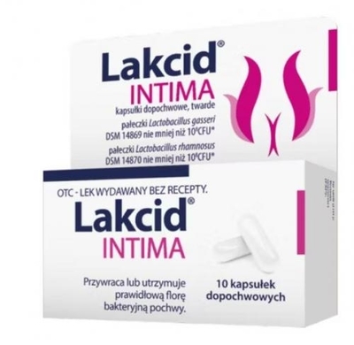 Zdjęcie Lakcid Intima - EcoVag 10 klapsułek dopochwowych