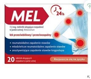 Zdjęcie Mel tabl.uleg.rozp.wj.ustnej 7,5mg 30tabl.