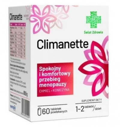 Zdjęcie Climanette Świat Zdrowia tabl.powl. 60tabl