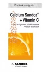 Zdjęcie Calcium Sandoz+Vit.C sm.pomar....