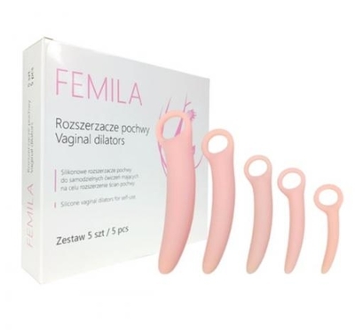 Zdjęcie FEMILA rozszerzacze pochwy Dilatory pochwy z uchwytem 5 sztuk