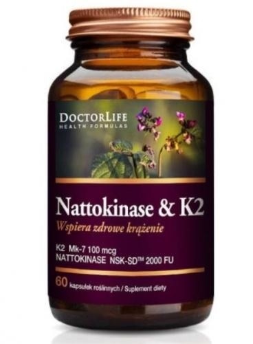 Zdjęcie Doctor Life Nattokinase & K2, 60 kapsułek