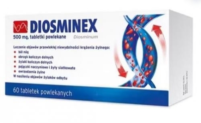 Zdjęcie Diosminex tabl.powl. 0,5 g 60 tabl.