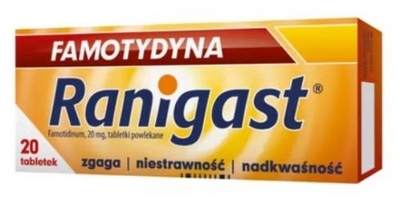 Zdjęcie Famotydyna Ranigast tabl.powl. 0,02g 20tab