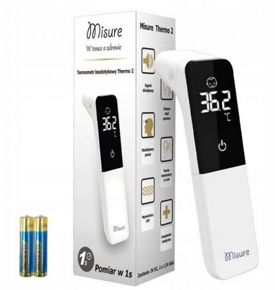 Zdjęcie Termometr bezdotykowy do ucha i czoła NOWY Thermo 2