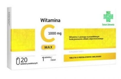Zdjęcie Witamina C 1000mg Max Świat Zdrowia tabl. 
