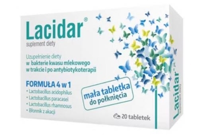 Zdjęcie Lacidar tabl. 0,12 g 20 tabl.