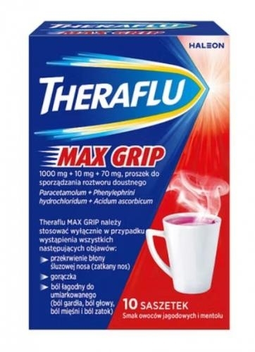 Zdjęcie Theraflu Max Grip 10sasz