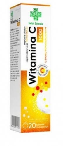Zdjęcie Witamina C 1000 Świat Zdrowia tabl.mus. 20