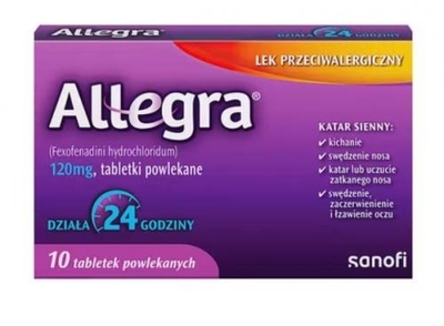 Zdjęcie Allegra tabl.powl. 0,12g 10tabl