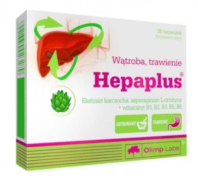Zdjęcie Olimp HepaPlus kaps. 30 kaps.
