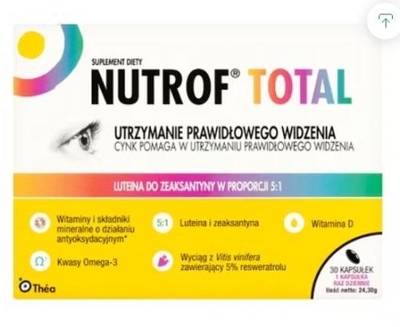 Zdjęcie Nutrof Total z Wit. D3 kaps. 30 kaps.