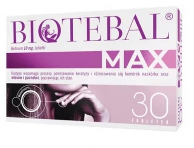 Zdjęcie Biotebal Max tabl. 0,01 g 30 tabl.