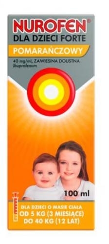 Zdjęcie Nurofen dla dzieci Forte pomarańczowy 100m
