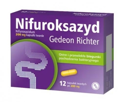 Zdjęcie Nifuroksazyd Richter kap.twar 0,2g  12kaps
