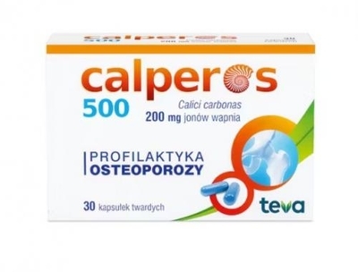 Zdjęcie Calperos 500 kaps.twarde 0,2gCa2+ 30kaps.