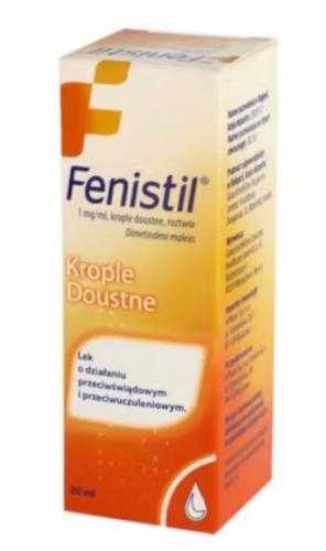 Zdjęcie Fenistil krople 0.001g/ml 20 ml