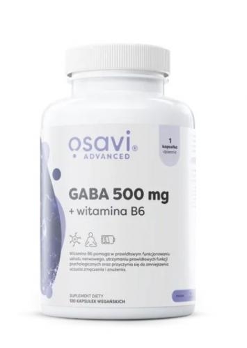 Zdjęcie Osavi GABA 500 mg + Witamina B6 kaps. 120k