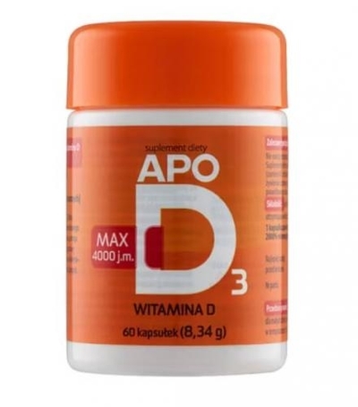 Zdjęcie APOD3 Max kaps.żel.miękka 4000j.m. 60kaps.