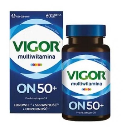 Zdjęcie Vigor Multiwitamina On 50+ tabl. 60tabl.