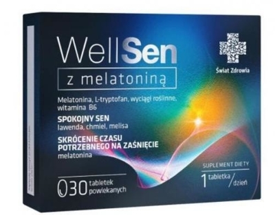 Zdjęcie WellSen z melatoniną tabl.pow.30tabl
