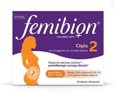 Zdjęcie Femibion 2 Ciąża tabl.powl.+kaps.mięk. 28t
