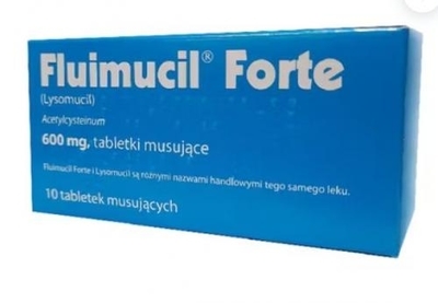 Zdjęcie Fluimucil 0.6g 10 tabl.mus.