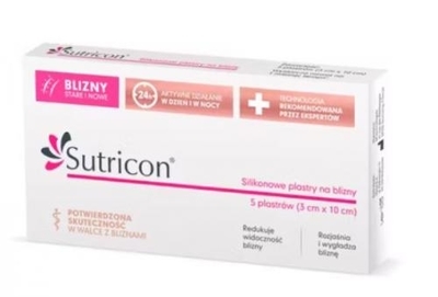 Zdjęcie SUTRICON Plastry silikonowe n/blizny 3x10c
