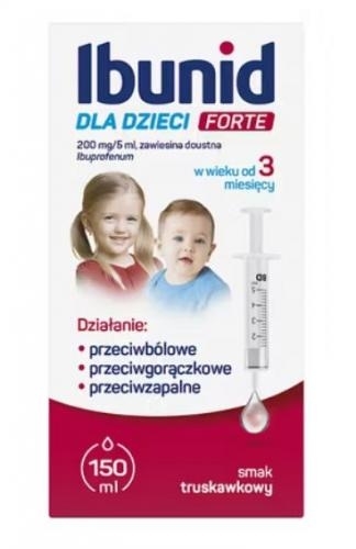 Zdjęcie Ibunid Dla Dzieci Forte zaw.doust. 200mg/5