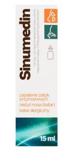 Zdjęcie Sinumedin aer.donosa,roztwór (1,5mg+2,5mg)