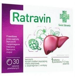 Zdjęcie ŚWIAT ZDROWIA Raphalivin 30 tabl.powl.