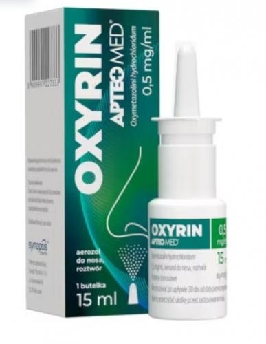 Zdjęcie Oxyrin Apteo Med aer.donosa 0,5mg/ml 1but.