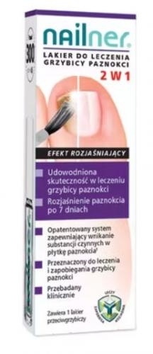 Zdjęcie Nailner lakier 2w1 lak.dopazn.lecz. 5ml