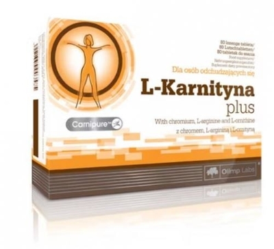 Zdjęcie Olimp L-Karnityna Plus 0,3 g 80 tabl.d/ss