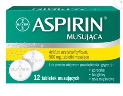 Zdjęcie Aspirin Ultra Fast tabl.mus. 0,5g 12tabl.