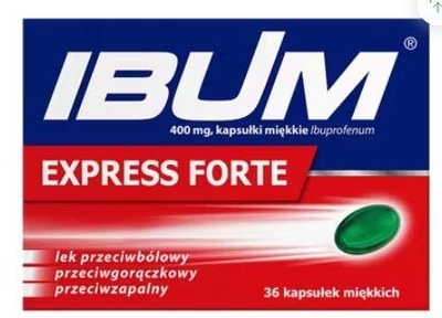 Zdjęcie Ibum Express kaps.miękkie 0,4 g 36 kaps.