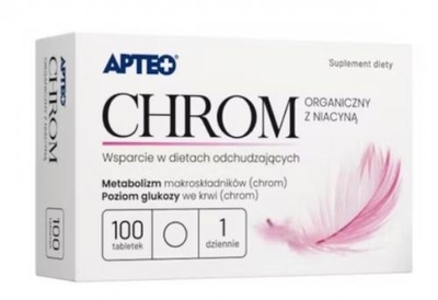 Zdjęcie Chrom Organiczny z niacyną APTEO tabl. 100
