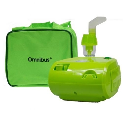 Zdjęcie Inhalator nebulizator Omnibus BR-CN116 praca ciągła zielony/zielona torba