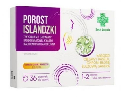 Zdjęcie Porost Islandzki Świat Zdrowia z wyciąg. z