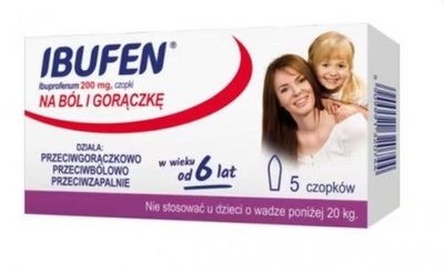 Zdjęcie Ibufen czop.doodbyt. 0,2 g 5 szt.