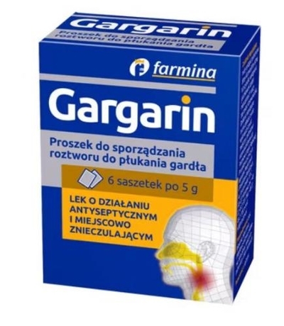 Zdjęcie Gargarin pr.dosporządz.płynudopłuk.g 6sasz