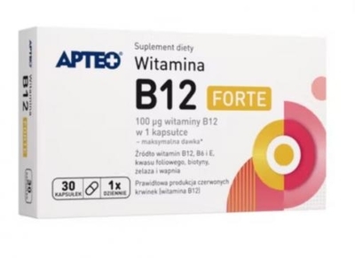 Zdjęcie Witamina B12 FORTE APTEO kaps. 30 kaps.